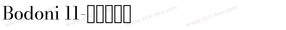 Bodoni 11字体转换